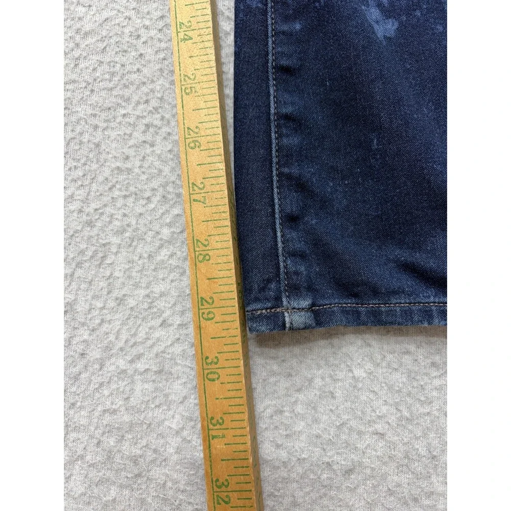 Paige High Rise Bell Canyon Jeans Womens 26x29.5 Dark Wash Flare Stretch Denim